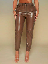 SXY High Waist PU Leather Pants